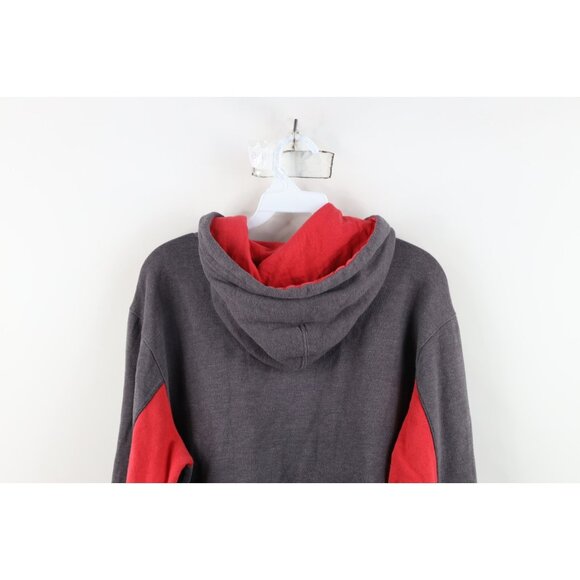 Vintage Y2K Mens Medium Faded Spell Out Ohio State University Hoodie Sweatshirt - Picture 12 of 13